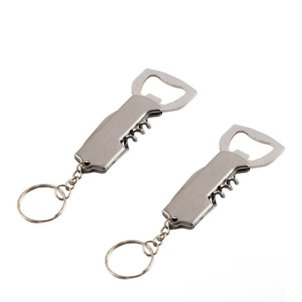 5 Pcs Foldable 3-in-1 Utility Key Chain Knife Bottle Opener for‎ Bottles & Wine